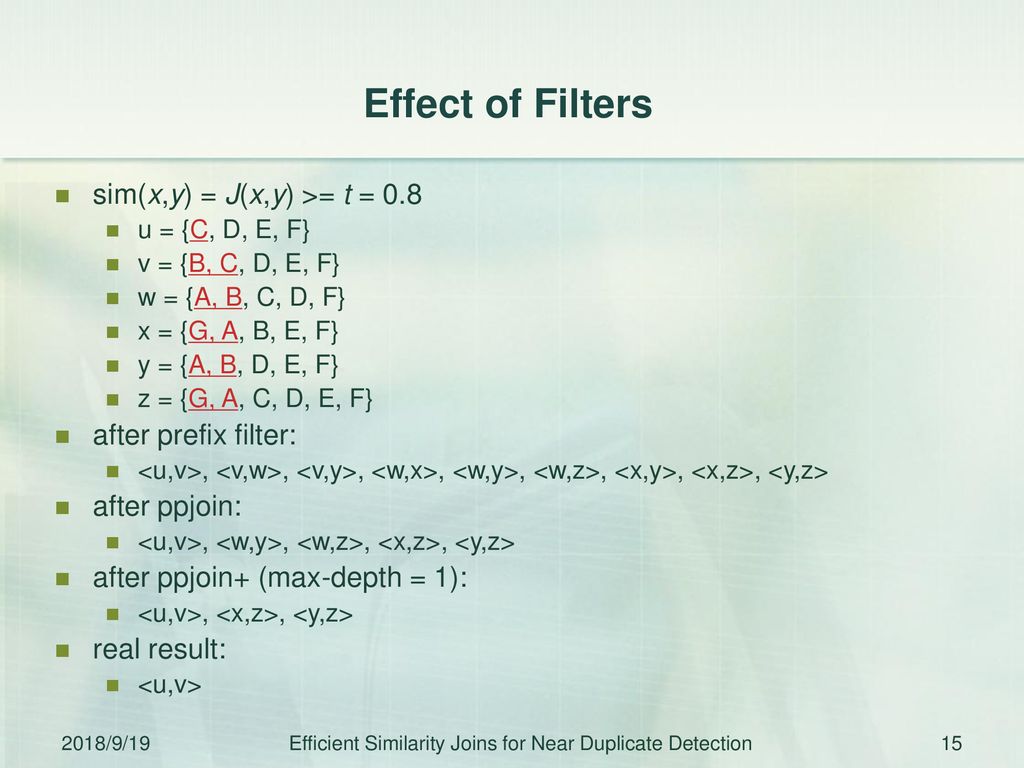Efficient Similarity Joins For Near Duplicate Detection Ppt Download