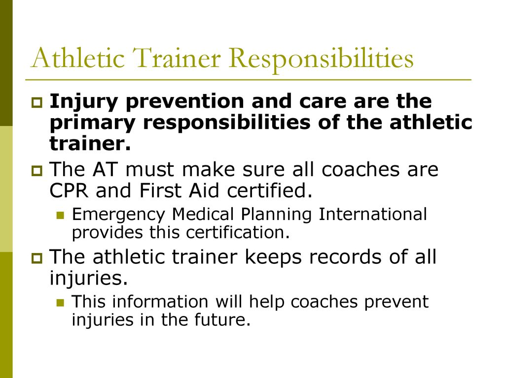 Ultimate Guide to Roles & Responsibilities of Athletic Trainers