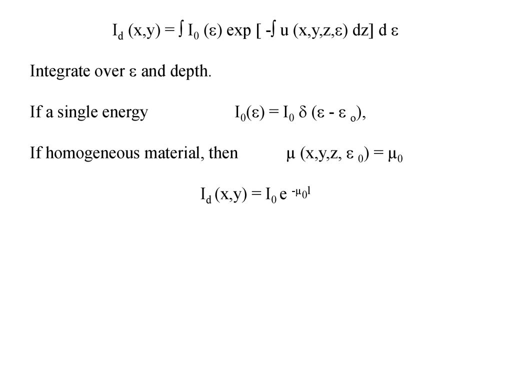 X Ray Physics Assumptions Ppt Download