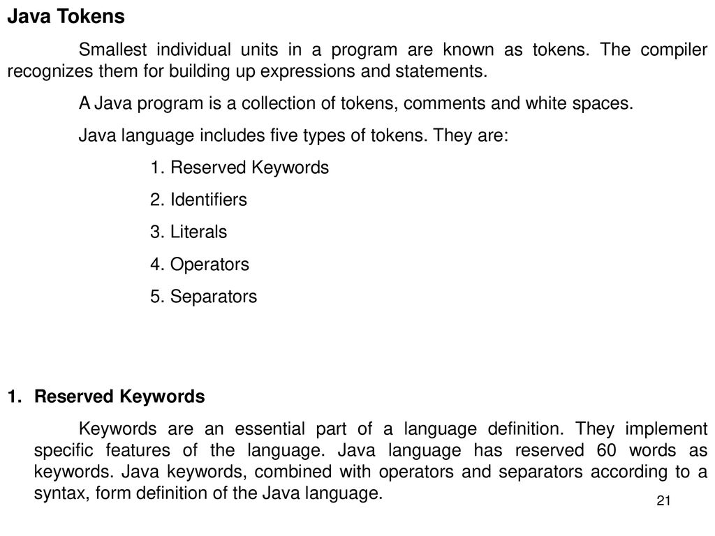 I – UNIT Procedure Oriented Programming - ppt download
