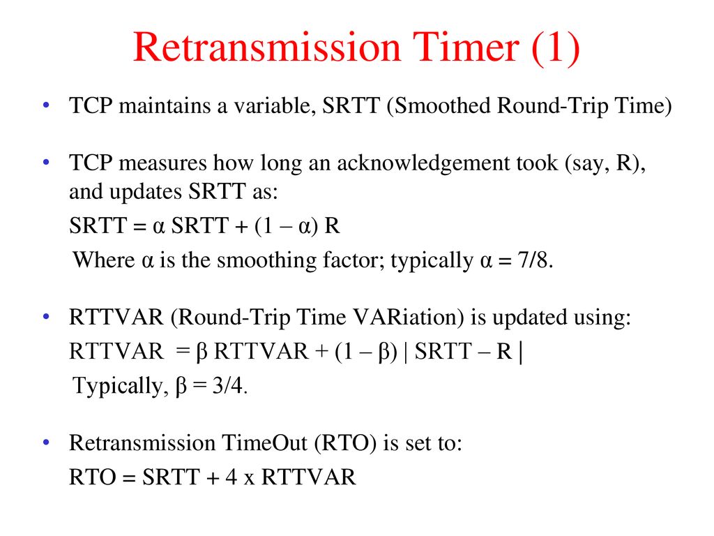 Retransmission Timer (1)