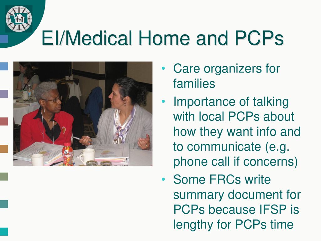 EI/Medical Home and PCPs