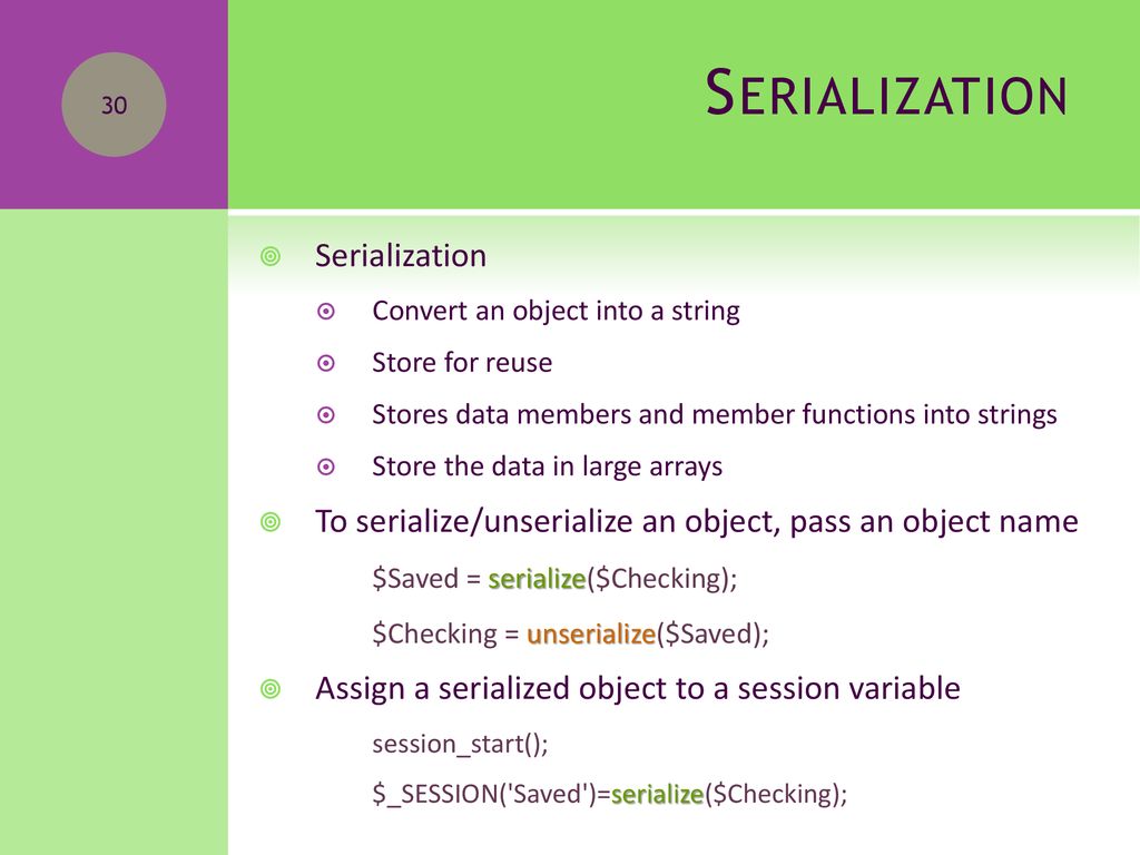 Chapter 11 Developing Object-Oriented PHP PHP Programming with MySQL ...