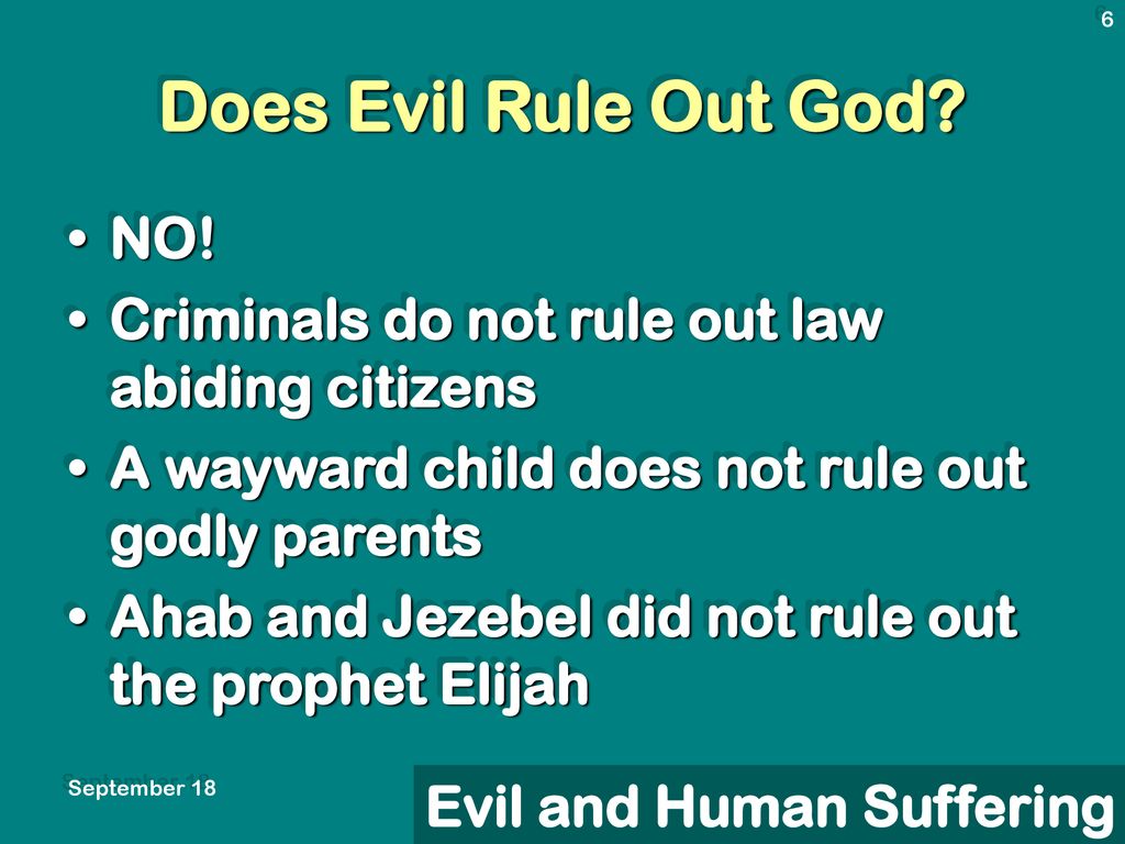 Objections to God’s Existence - ppt download