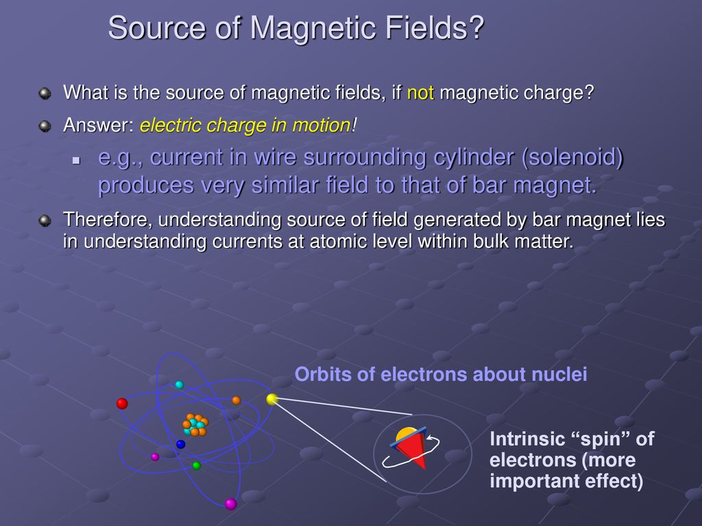 Source of Magnetic Fields