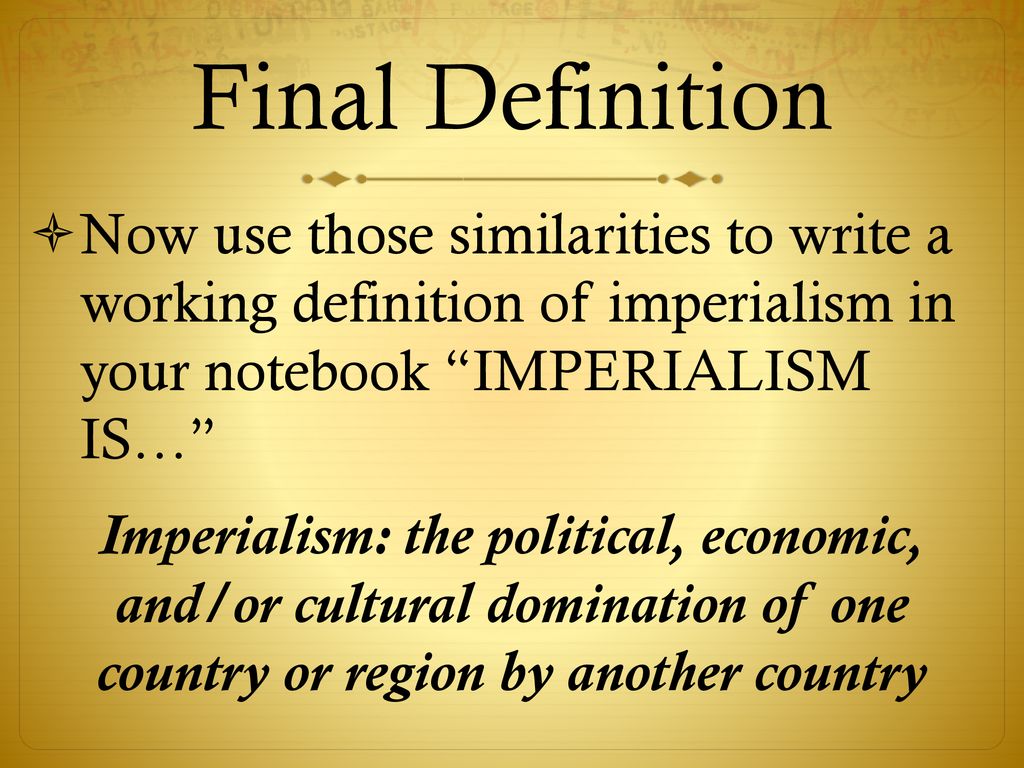 Unit 3 Nationalism to Imperialism ppt download