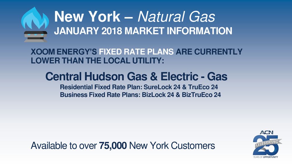 New York – Natural Gas Central Hudson Gas & Electric - Gas