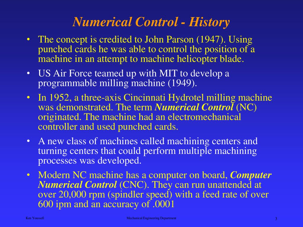 Computer Numerical Control CNC ppt download
