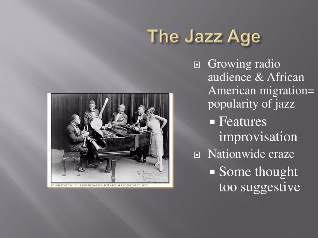 The Jazz Age The Roarin’ 20s. - Ppt Download