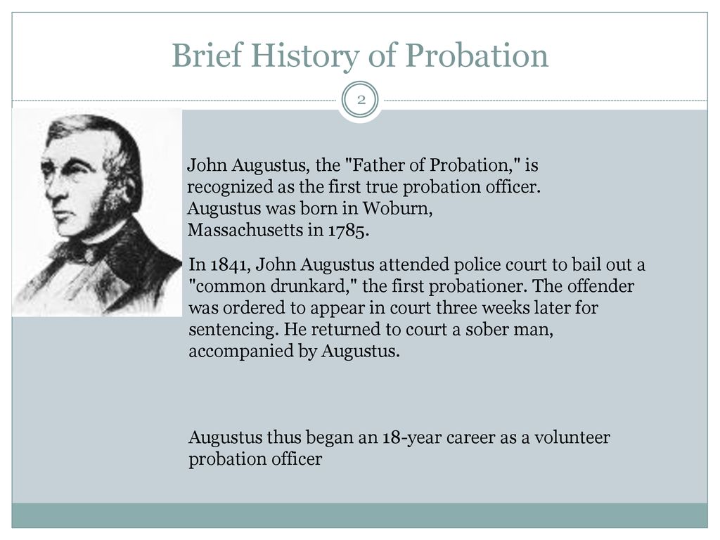 John augustus father of probation