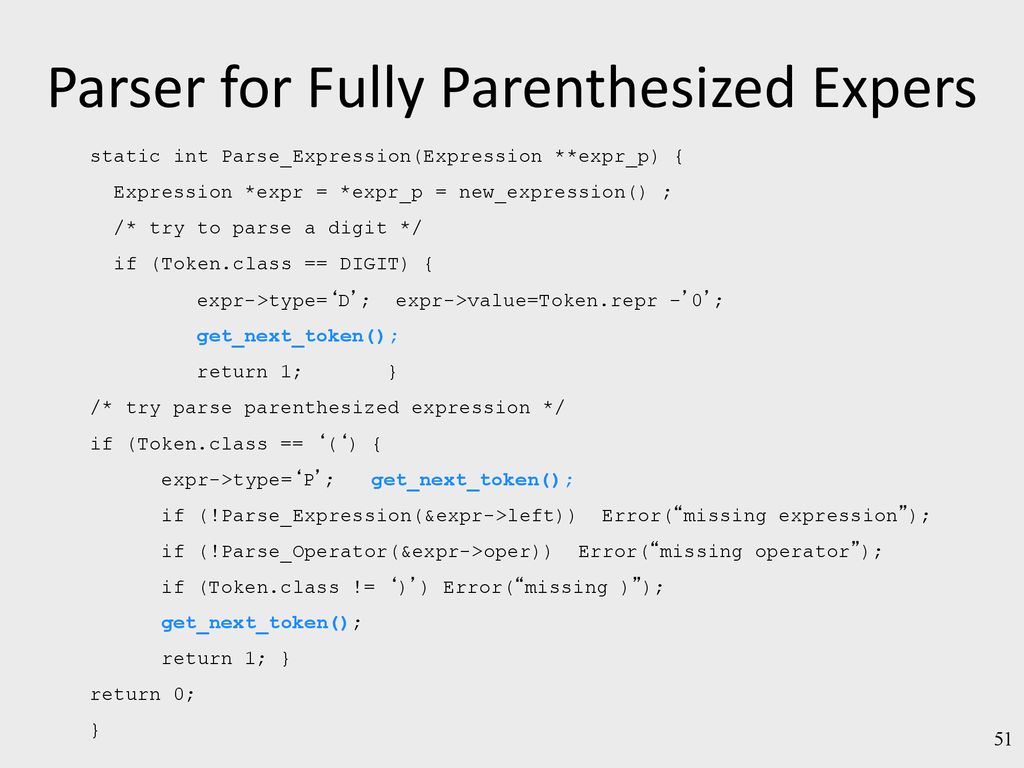 Lecture 4: Syntax Analysis: Parsing Noam Rinetzky - ppt download