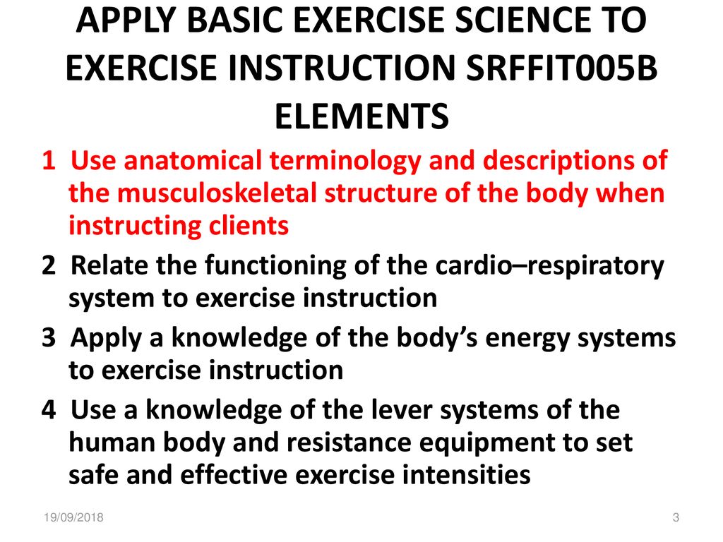 Fitness Sports Science - Ppt Download