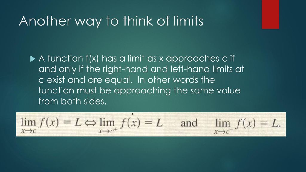 Introduction to limits - ppt download