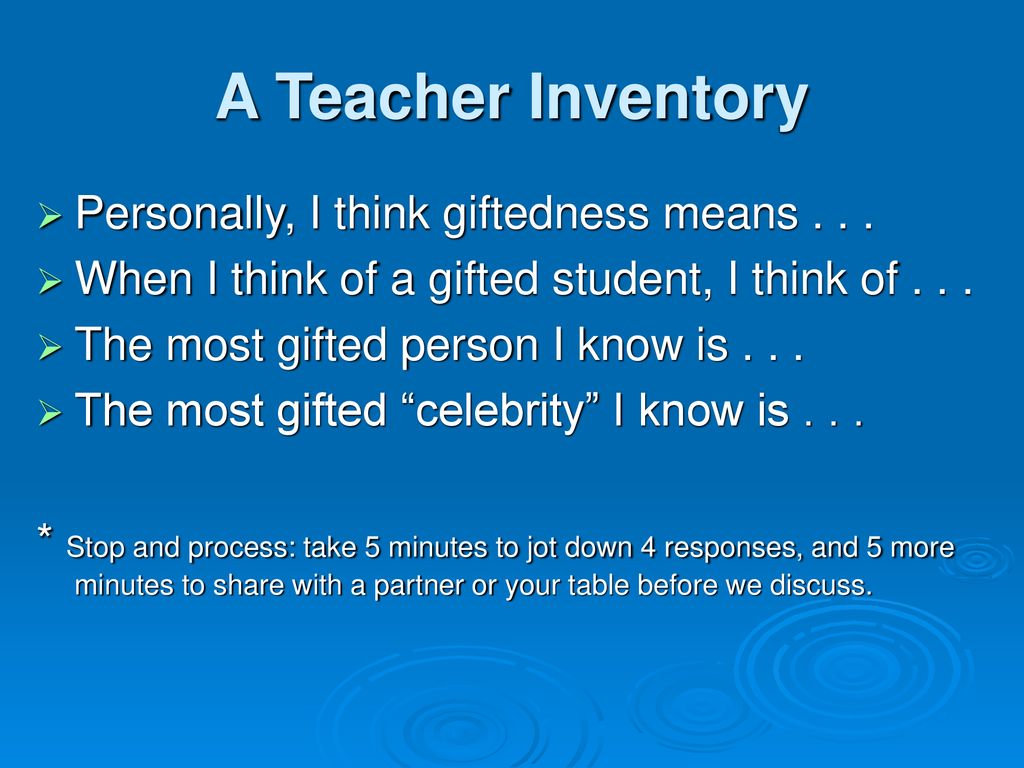 Big Lake Workshop: Differentiation for Gifted Students - ppt download