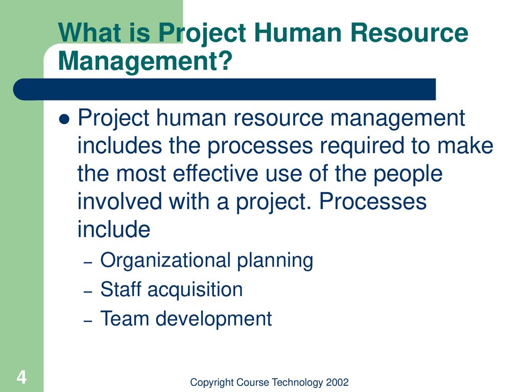 Chapter 8: Project Human Resource Management - ppt download