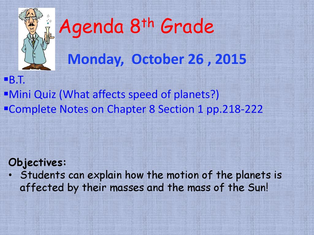 Tact dak Vervagen Agenda 8th Grade Thursday, January 14 , 2016 B.T. - ppt download