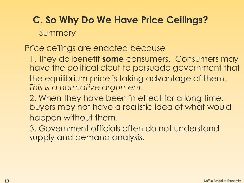 Price Controls Ceilings And Floors Ppt Download