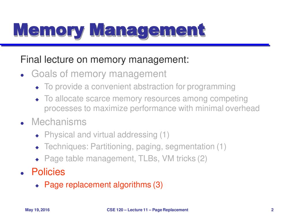 CSE 120 Principles of Operating - ppt download