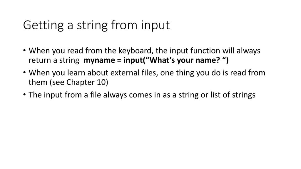 Strings in Python Creating a string. - ppt download