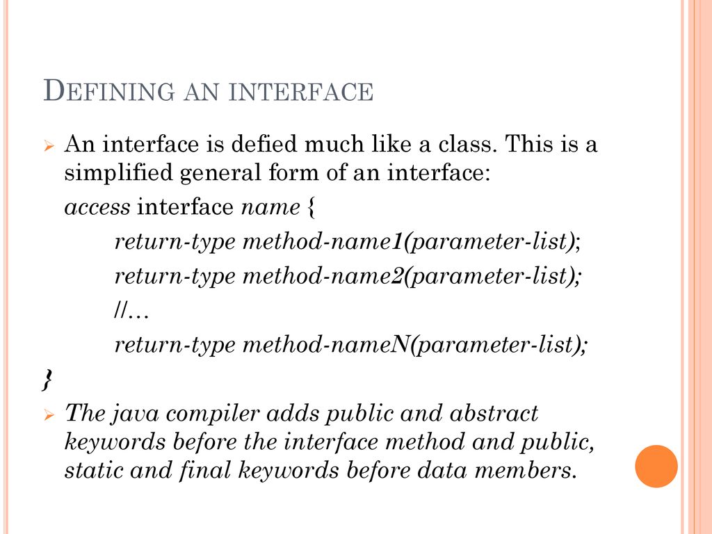 Interfaces Ppt Download