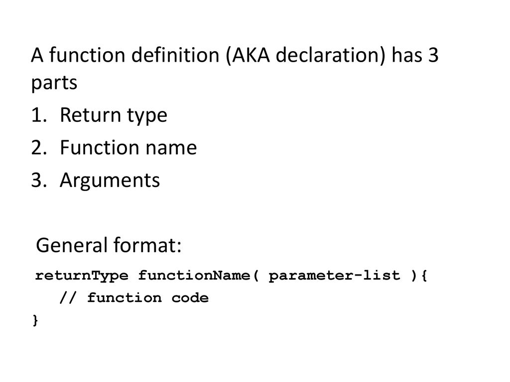 Chapter 7 Functions. - ppt download