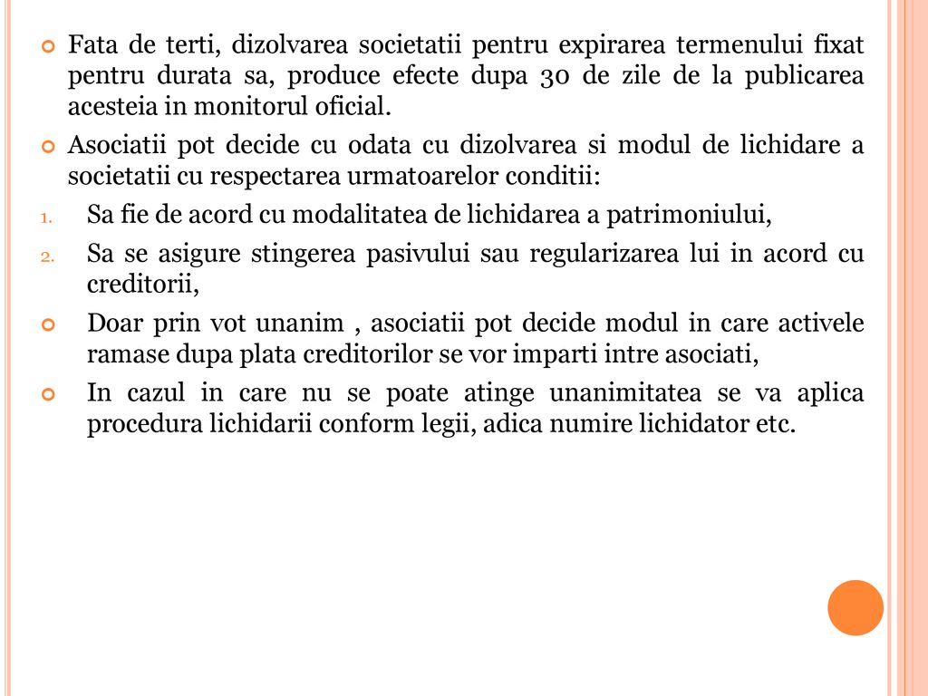 Lichidarea societăților cu datorii sub valoarea prag de insolventa - ppt  download