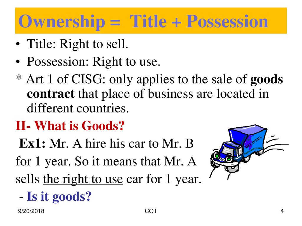 Chapter2: Defining Sale Of Goods Transaction - Ppt Download