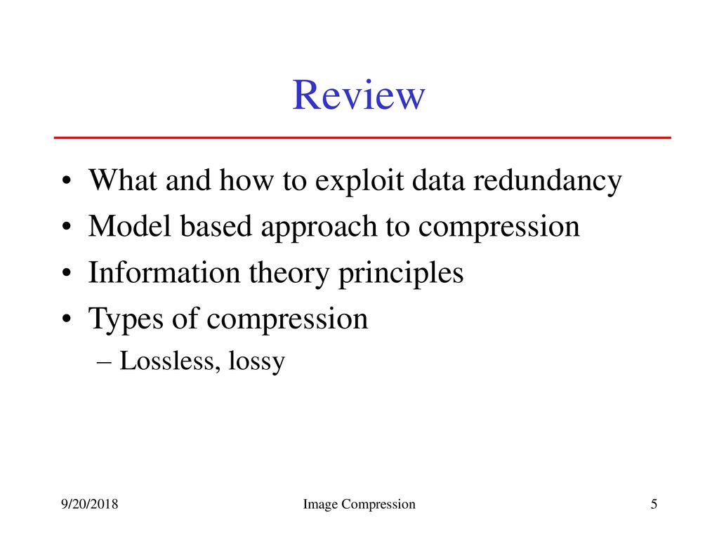 Review What and how to exploit data redundancy