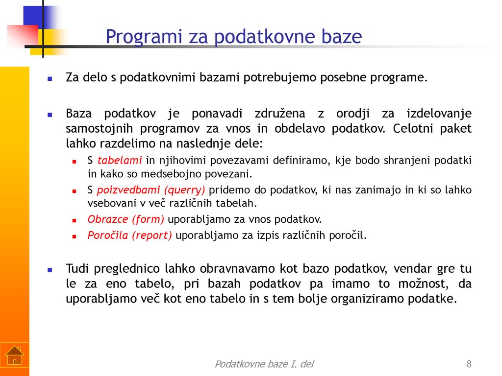 in osnove programa Microsoft Access - ppt download