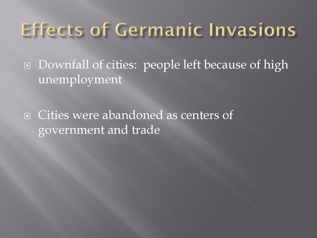 Effects of Germanic Invasions