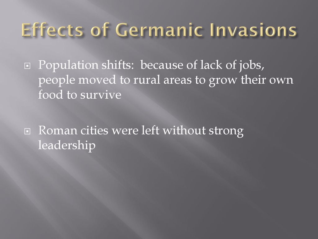 Effects of Germanic Invasions