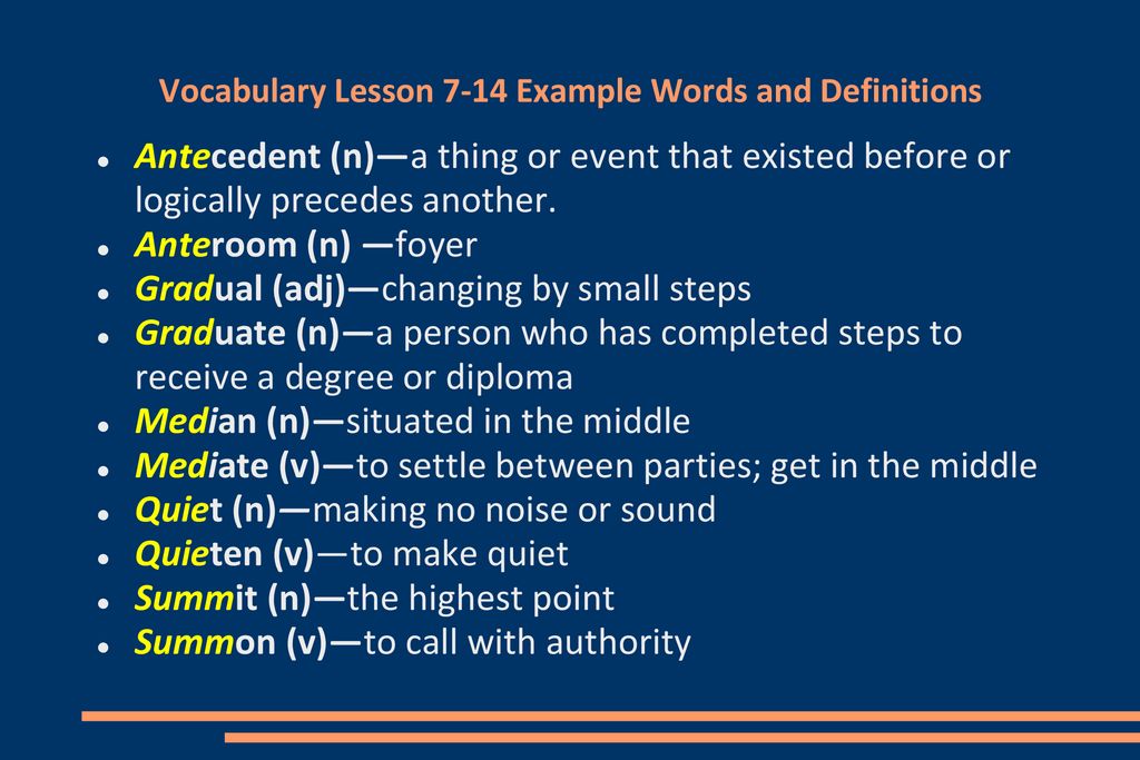 Please get ready to fill out your Vocabulary Study Sheet. - ppt download