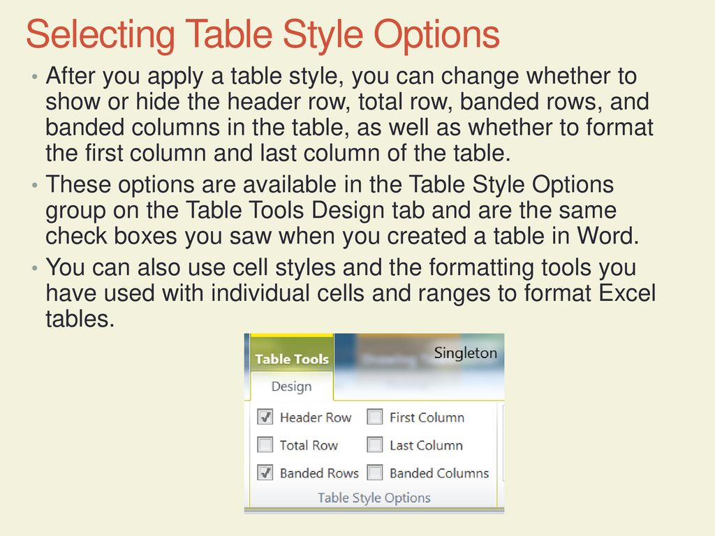 Formatting a Workbook Part 2 - ppt download