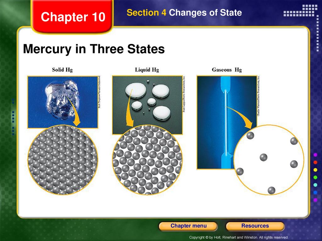 Mercury in Three States