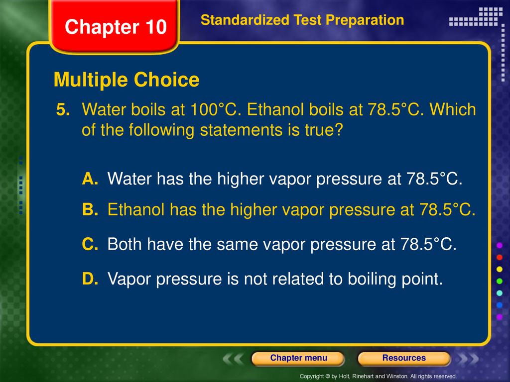 Chapter 10 Multiple Choice