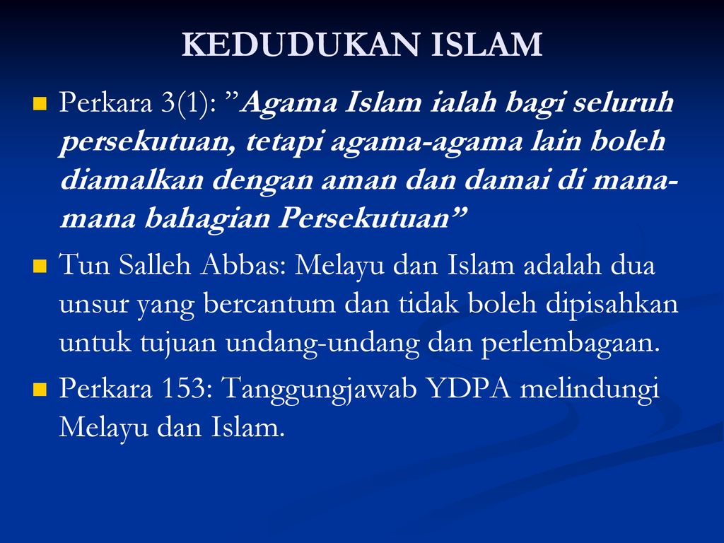 Masukkan Islam Sebagai Agama Rasmi Dalam Akta Hasutan Tun Hamid Astro Awani