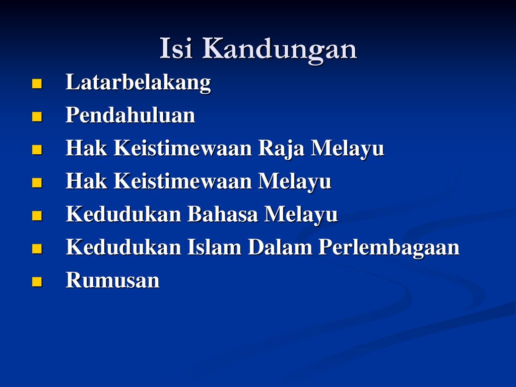 Islam Dan Melayu Dalam Perlembagaan Malaysia Ppt Download