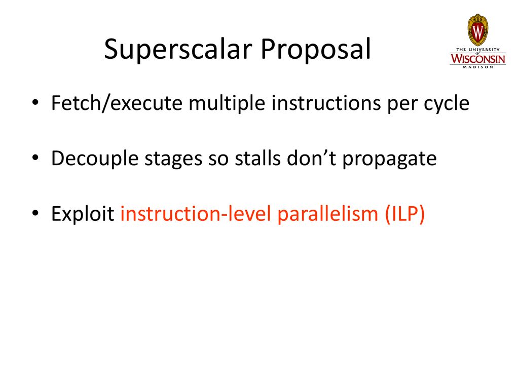 Superscalar Organization ECE/CS 752 Fall Ppt Download