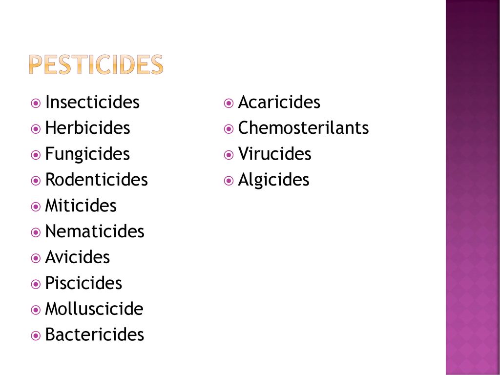 Pesticide Mode Of Action Ppt Download