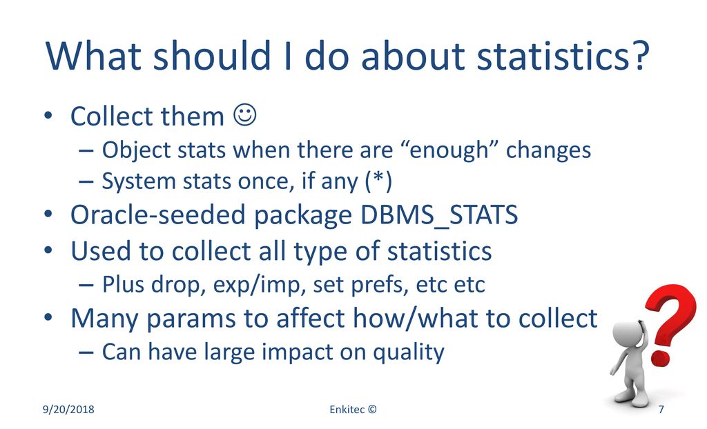 Oracle statistics by example ppt download