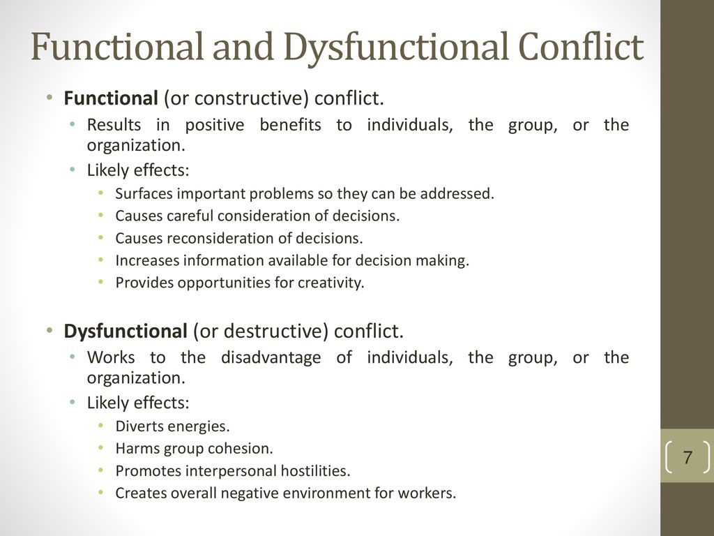  what is functional conflict functional and dysfunctional conflict in