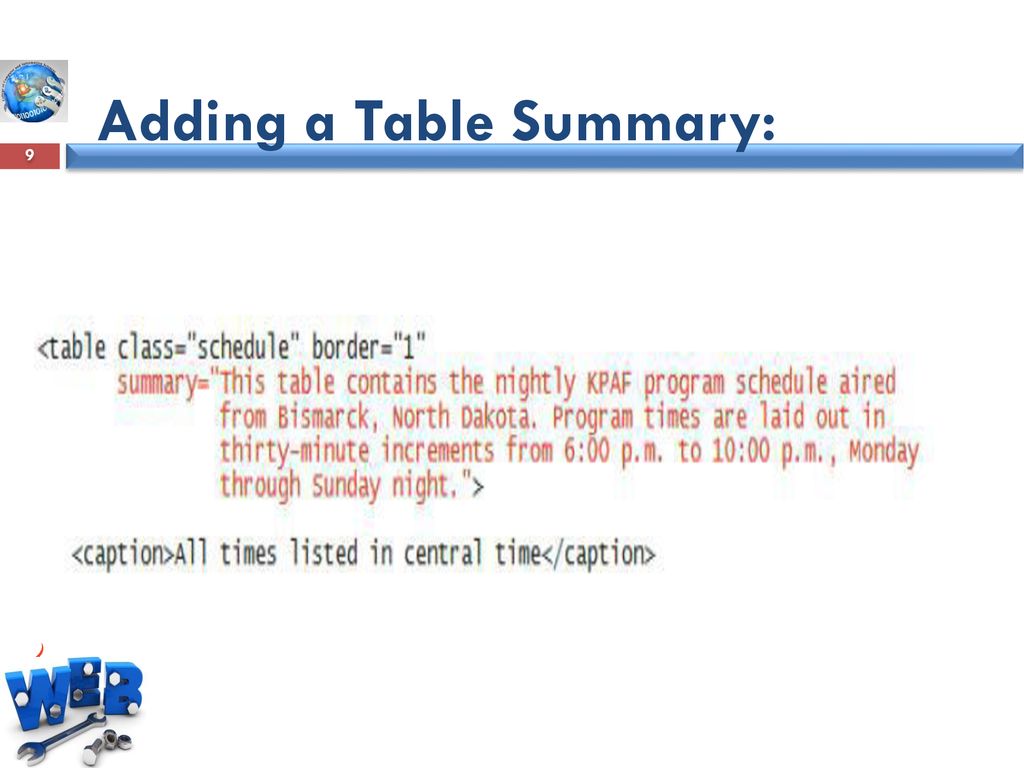 Tables:. - ppt download