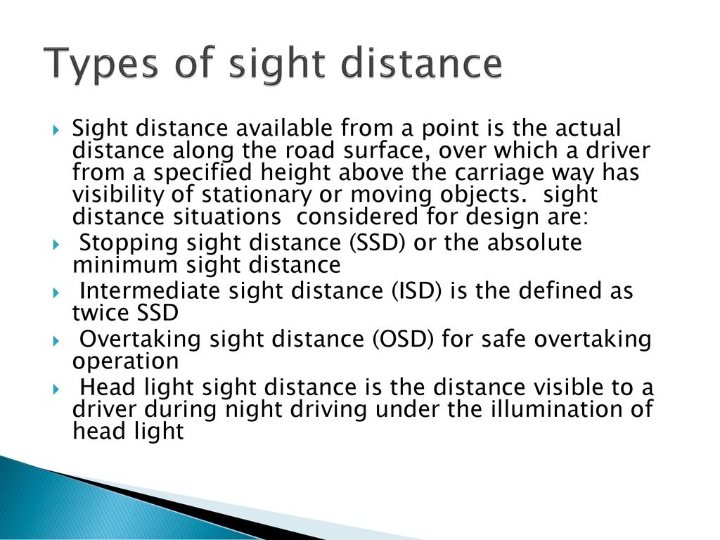Sight Distances Ppt Download sight-distances-ppt-download