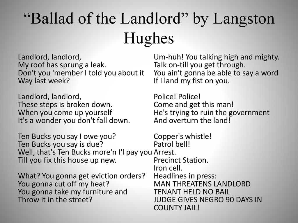 ballad of the landlord