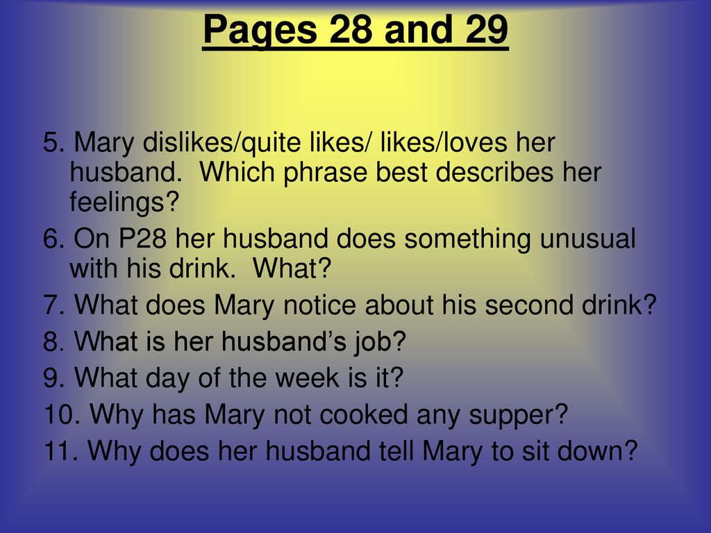 Lamb to the Slaughter Quiz ppt download