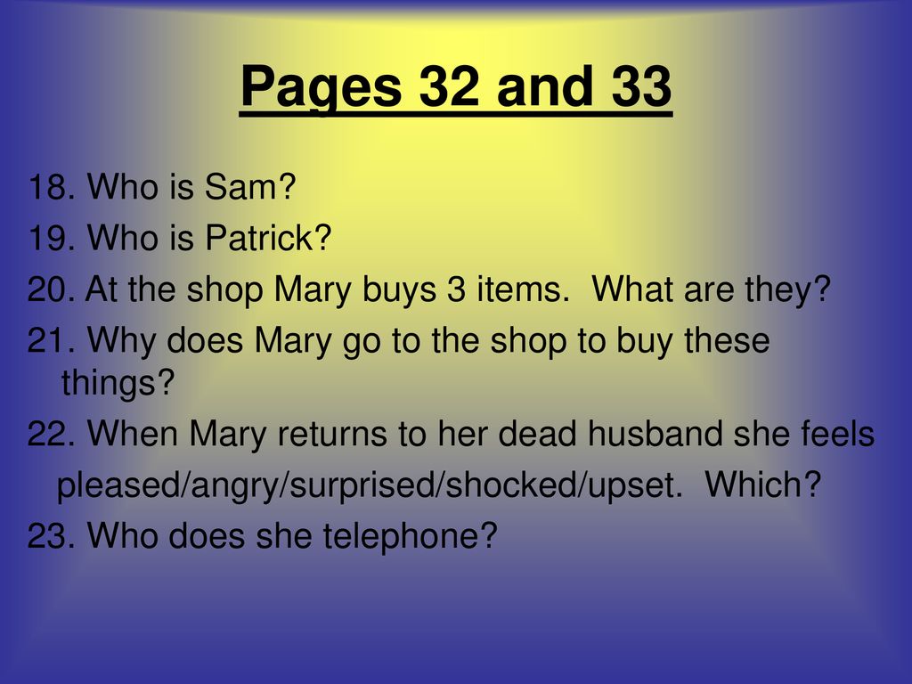 Lamb to the Slaughter Quiz ppt download