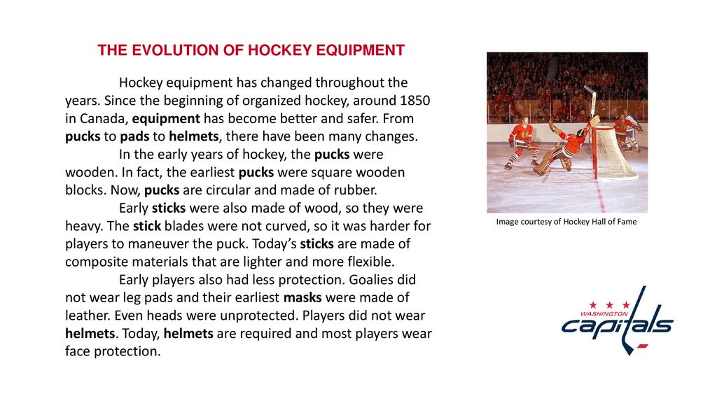 How Has Hockey Equipment Changed Over the Years?