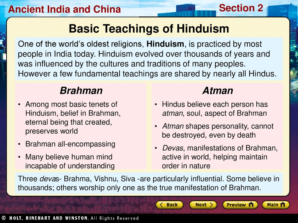 Basic Teachings of Hinduism