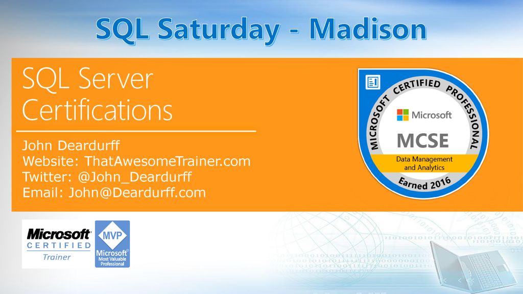 Sql server certifications ppt download