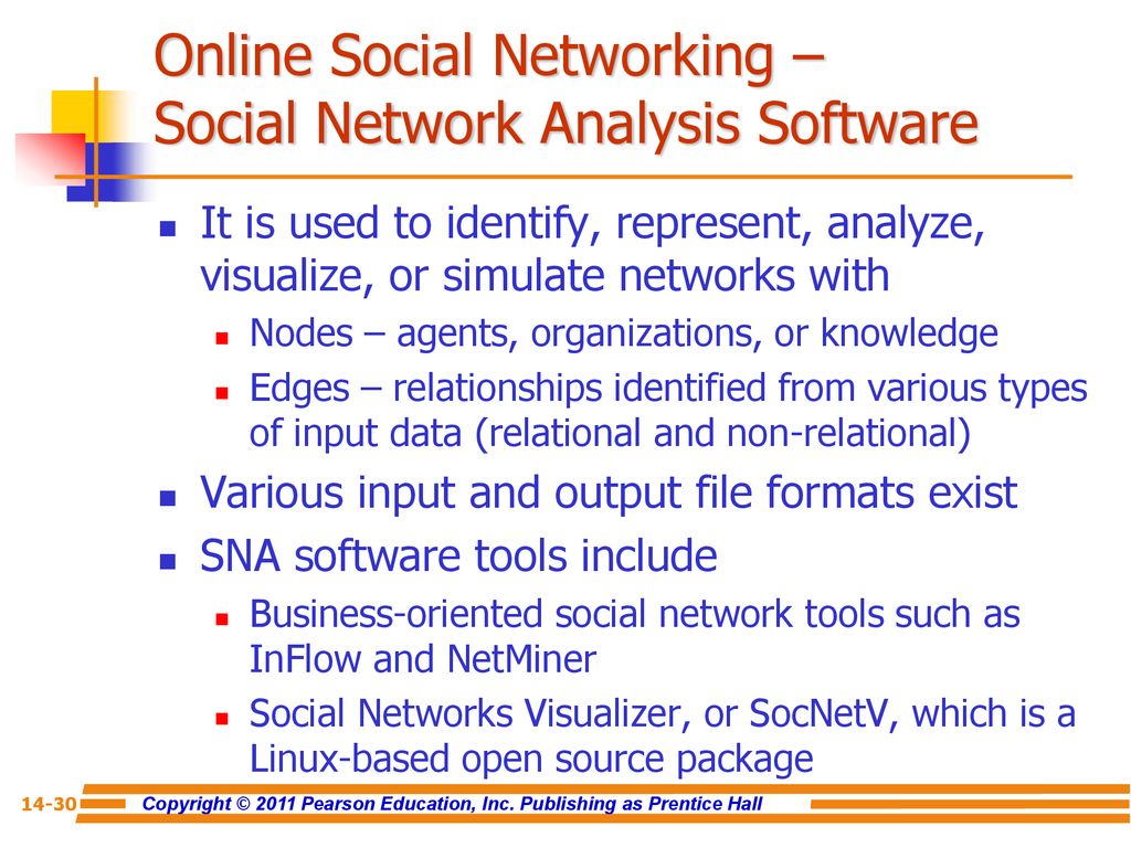 Online Social Networking – Social Network Analysis Software